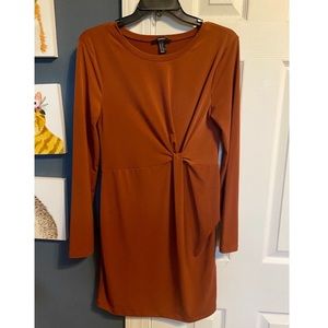 Forever21 Burnt Orange Bodycon Dress
